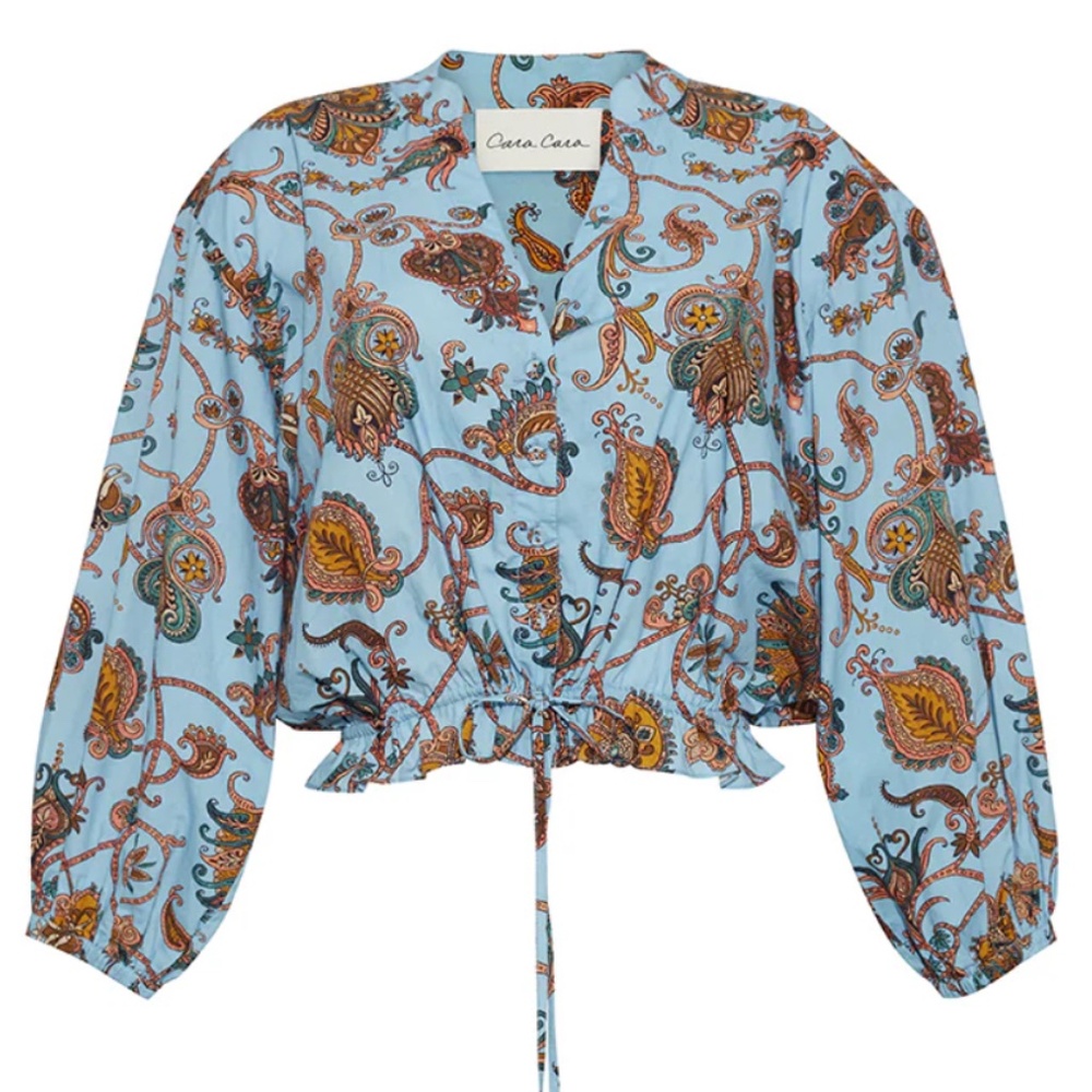 NWT!!! Cara Cara Hutton Top | Marcel Blue